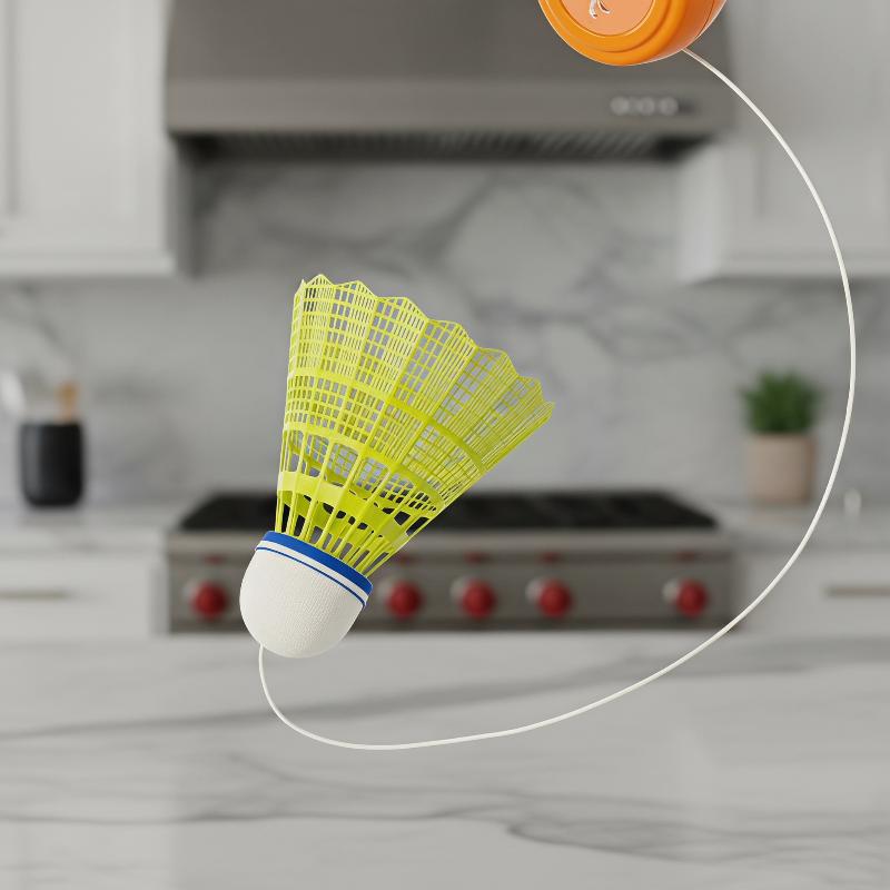 Badminton Rebound Trainer - أداة تدريب البادمنتون الأوتوماتيكية القابلة للسحب