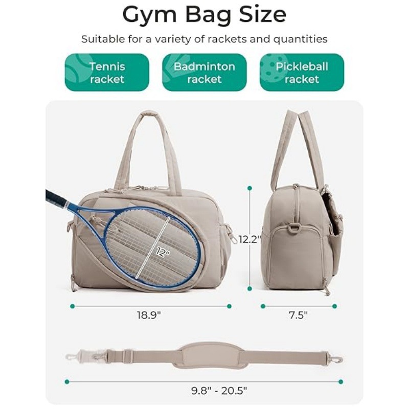 حقيبة مضرب تنس وبيكلبول جديدة  - مراجعة Backpack Racket Bag وسعره