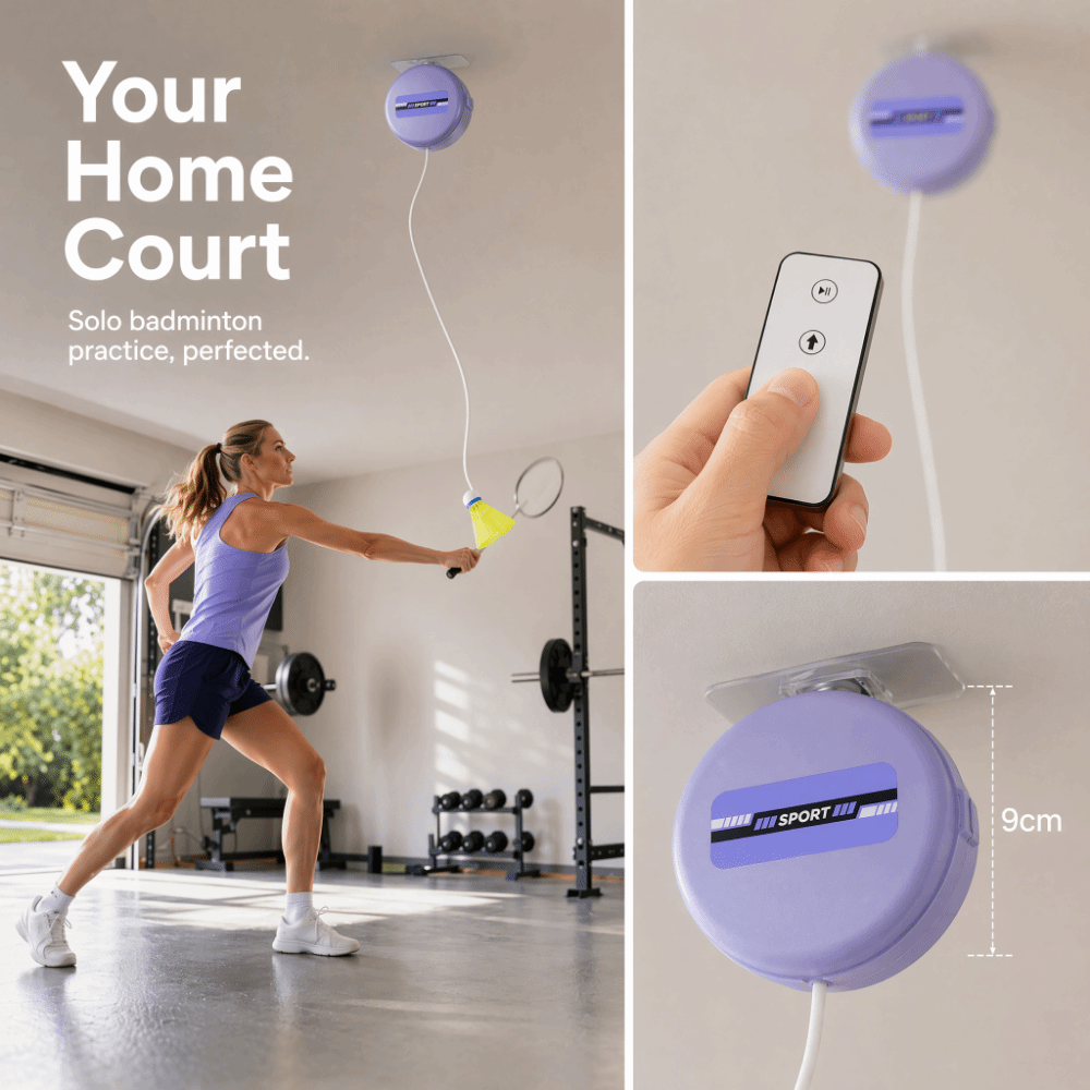 8 قطع من أجهزة تدريب الريشة ال - مراجعة Badminton Rebound Trainer وسعره